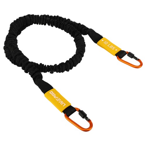 Еспандер трубчастий із карабіном у захисному рукаві LiveUp Resistance Tube Large навантаження високе, код: LP8401-L Еспандер трубчастий із карабіном у захисному рукаві LiveUp Resistance Tube Large навантаження високе, код: LP8401-L
