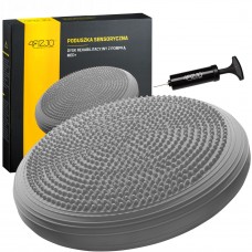 Балансувальна подушка-диск 4Fizjo MED+ 33 см (сенсомоторна) масажна, сірий, код: 4FJ0315
