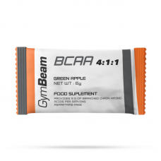 Пробник амінокислоти GymBeam BCAA 4:1:1 у формі порошку 6г, зелене яблуко, код: 8588007570761
