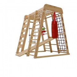 Спортивний комплекс вуличний дитячий SportBaby «Акварелька-outdoor» 1320х1240х1420 мм, код: Акварелька-outdoor