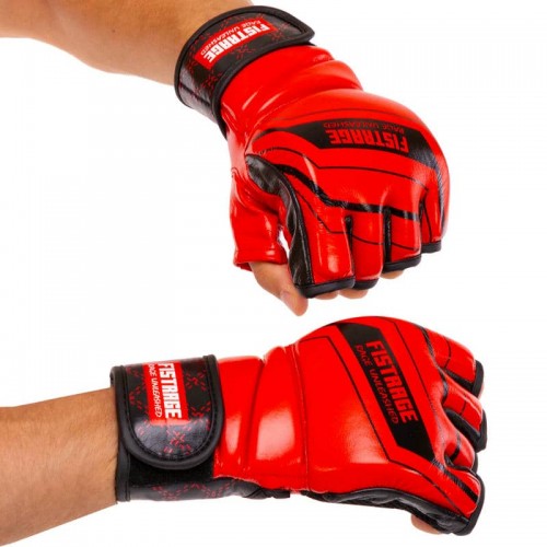 Рукавиці для змішаних єдиноборств MMA Fistrage M, червоний, код: VL-4296_MR Рукавиці для змішаних єдиноборств MMA Fistrage M, червоний, код: VL-4296_MR