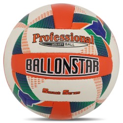 М"яч волейбольний Ballonstar №5, червоно-синій-білий, код: VB-8857-S52