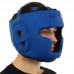 Шолом боксерський з повним захистом шкіряний Fistrage S, синій, код: VL-4169_SBL