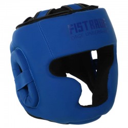 Шолом боксерський з повним захистом шкіряний Fistrage S, синій, код: VL-4169_SBL