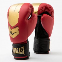 Боксерські рукавиці Everlast Prospect 2 Boxing Glove 6 унцій, червоний-золотий, код: 009283619350