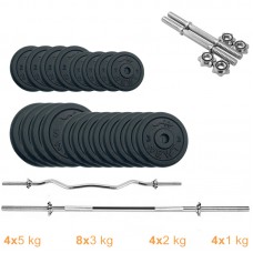 Набір штанга + гантелі металеві Newt Gym Set-HW Home 72 кг, код: NE-M-HW-SET-67