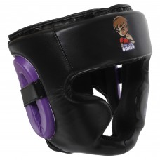 Шолом боксерський з повним захистом дитячий Core XXS, черний-фіолетовий, код: BO-8545_XXSV