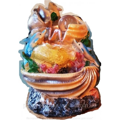 Фонтан кімнатний Дельфіни Tia-Sport 450х450х300 мм, код: sm-0583