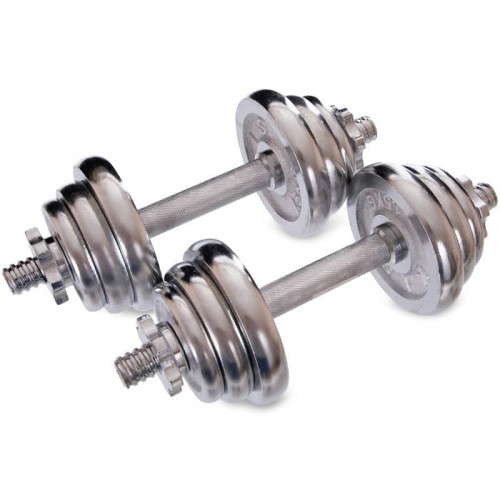 Гантелі розбірні BioGym хромовані 2х7,5 кг, код: TA-80002-15-S52 Гантелі розбірні BioGym хромовані 2х7,5 кг, код: TA-80002-15-S52