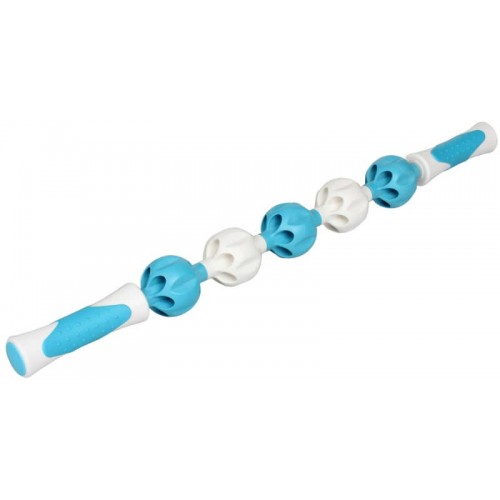 Масажний ролик LiveUp Massage Bar блакитний-білий, код: 6951376170528 Масажний ролик LiveUp Massage Bar блакитний-білий, код: 6951376170528