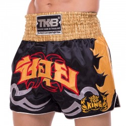 Шорти для тайського боксу та кікбоксингу Top King M, чорний, код: TKTBS-049_MBK