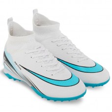 Сороконіжки футбольні з носком PlayGame розмір 40, білий-блакитний, код: 2501-3_40