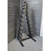 Гантельний ряд RN-Sport Black 1-10 кг зі стійкою, код: RNmar-110