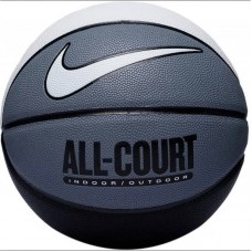 М"яч баскетбольний Nike Everyday All Court 8P Deflated №7, білий-сірий, код: 887791746221