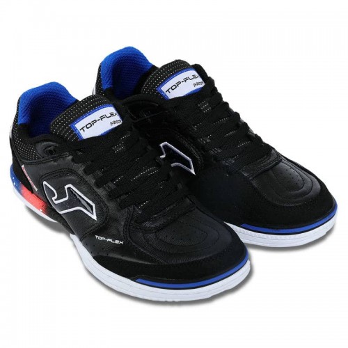 Футзалки для міні-футболу Joma Top Flex 43,5-EUR/42,5-UKR, чорний-синій, код: TOPS2531IN_42_5 Футзалки для міні-футболу Joma Top Flex 43,5-EUR/42,5-UKR, чорний-синій, код: TOPS2531IN_42_5