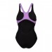 Купальник закритий для жінок Arena Swimsuit Swim Pro Back Graphic, розмір 42, чорний-фіолетовий, код: 3468336861943