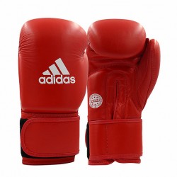 Шкіряні боксерські рукавички Adidas Wako 12oz, червоний, код: 15582-512