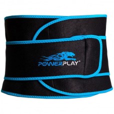 Пояс для схуднення PowerPlay Black/Blue, код: PP_4303_Black/Blue
