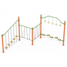 Ігровий комплекс InterAtletika Канатний зиґзаґ 5787х1898х2555 мм, код: LK823.1-SM Ігровий комплекс InterAtletika Канатний зиґзаґ 5787х1898х2555 мм, код: LK823.1-SM