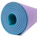 Коврик (мат) для йоги та фітнесу Sportcraft TPE 6 мм Purple/Blue, код: ES0075