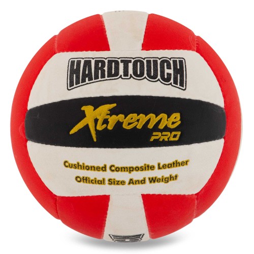 М"яч волейбольний Hard Touch №5 PU, білий-червоний, код: VB-7980
