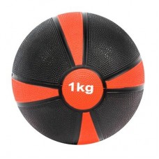 М'яч медбол BioGym (4/4), d=19см, 1кг, чорний-помаранчевий, код: 82323С-1-WS