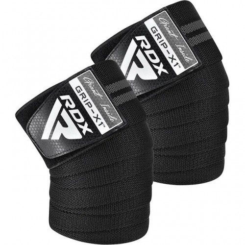 Бинти на коліна RDX KR11 Gym Knee Wrap, чорний-сірий, код: WAH-KR11BG