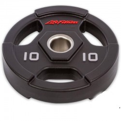 Диски поліуретанові Life Fitness з хватом і металевою втулкою 10кг (d-51мм), код: SC-80154-10-S52 Диски поліуретанові Life Fitness з хватом і металевою втулкою 10кг (d-51мм), код: SC-80154-10-S52