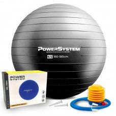 М"яч для фітнесу (фітбол) Power System Pro Gymball Ø65 см, чорний, код: 4012BK-0 М"яч для фітнесу (фітбол) Power System Pro Gymball Ø65 см, чорний, код: 4012BK-0