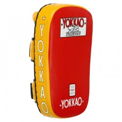 Пади для тайського боксу Тай-педи Yokkao 1 шт, жовтий-червоний, код: Y-2022_YR