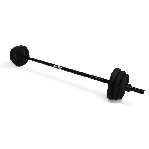Штанга Body Pump Black Zipro з комплектом обтяжень 20 кг, код: 5902659842183-IN