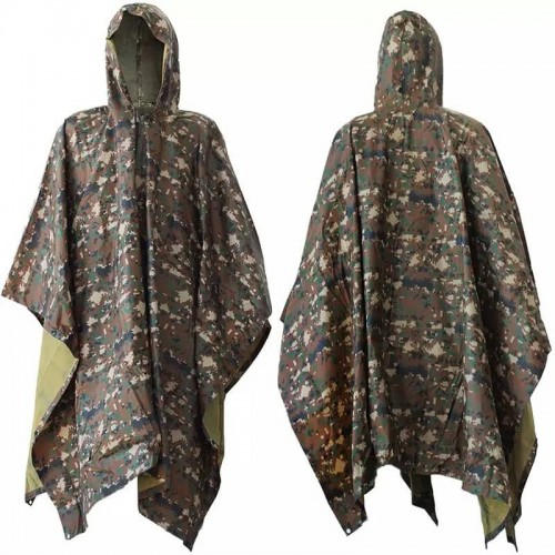 Тактичний дощовик-пончо EasyFit RainC (військовий плащ ЗСУ) камуфляж marpat, код: EF-2811-EF