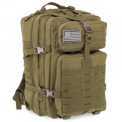 Рюкзак тактический штурмовой трехдневный Tactical 35 літрів, оливковий, код: ZK-5508_OL