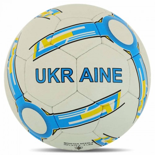 М"яч футбольний Ballonstar Ukraine №5, білий-синій, код: FB-4117_W