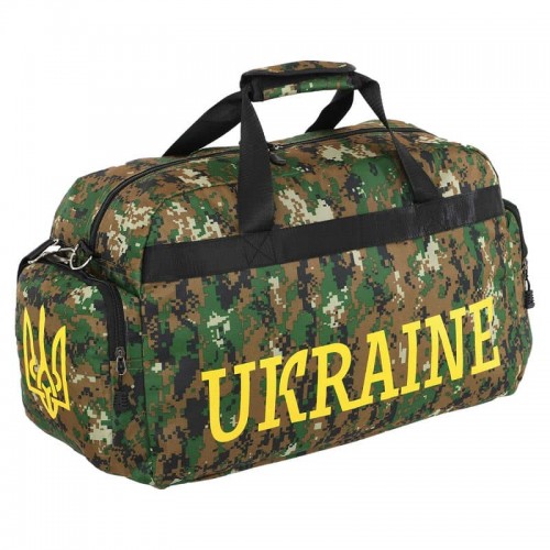 Сумка спортивна PlayGame Ukraine камуфляж Marpat Digital Woodland, код: GA-819-UKR_KMDW