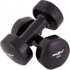 Гантелі вінілові для фітнесу Maxxiva D84992 2x5 кг, код: M-10085431-IN
