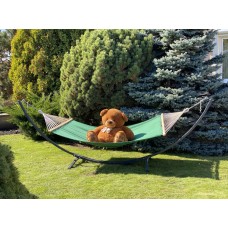 Двомісний гамак з планкою і каркасом WCG Wish XXL 2000х1500мм, салатовий, код: H08-4+К-IF