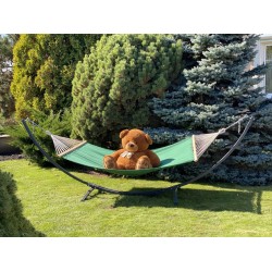 Двомісний гамак з планкою і каркасом WCG Wish XXL 2000х1500мм, салатовий, код: H08-4+К-IF