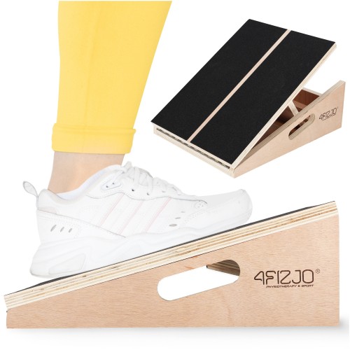 Клин-платформа 4Fizjo Slant Board 5 рівнів для присідань та розтяжки, дерев"яна, код: P-5905973402019