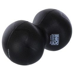 М"яч масажний подвійний для МФР та самомасажу Duoball Body Sculpture ø6,5см, чорний, код: SXBB-0122-B-S52