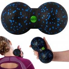 М"яч для масажу та фітнесу подвійний Neo-Sport NS-966 чорно-блакитна, код: 196600-IN