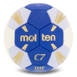 М"яч гандбольний Molten C7 №0, синій, код: H0C3500-BW-S52