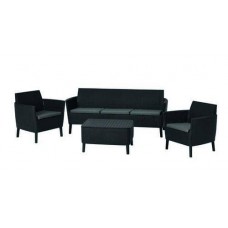 Набір меблів Allibert Salemo 3 seater set, графіт - прохолодний сірий, код: 8711245155418-TE