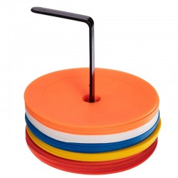 Набір плоских кіл-маркерів для розмітки PlayGame 20шт, код: FB-7098-20 Набір плоских кіл-маркерів для розмітки PlayGame 20шт, код: FB-7098-20