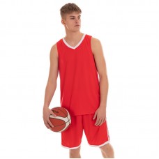 Форма баскетбольна чоловіча PlayGame Lingo 4XL (рост 180-185) червоний, код: LD-8023_4XLR-S52