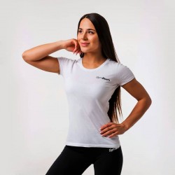 Футболка жіноча спортивна GymBeam Clothing Basic White XL, білий, код: 2179353-GB