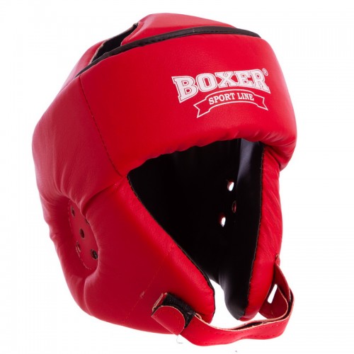 Шолом боксерський Boxer L червоний, код: 2030-4_LR