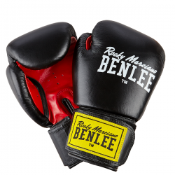 Рукавички боксерські Benlee Fighter 10oz, чорно-червоні, код: 194006 (blk/red) 10oz