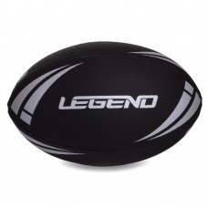 М"яч для регбі Legend №5 PVC білий-салатовий, код: R-3291-S52