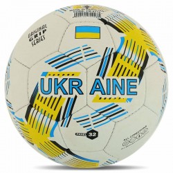 М"яч футбольний Ballonstar Ukraine №5, білий-синій, код: FB-4118_W